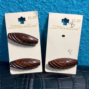 5 for $10: 3 NWT Streamline Brown Carved Buttons